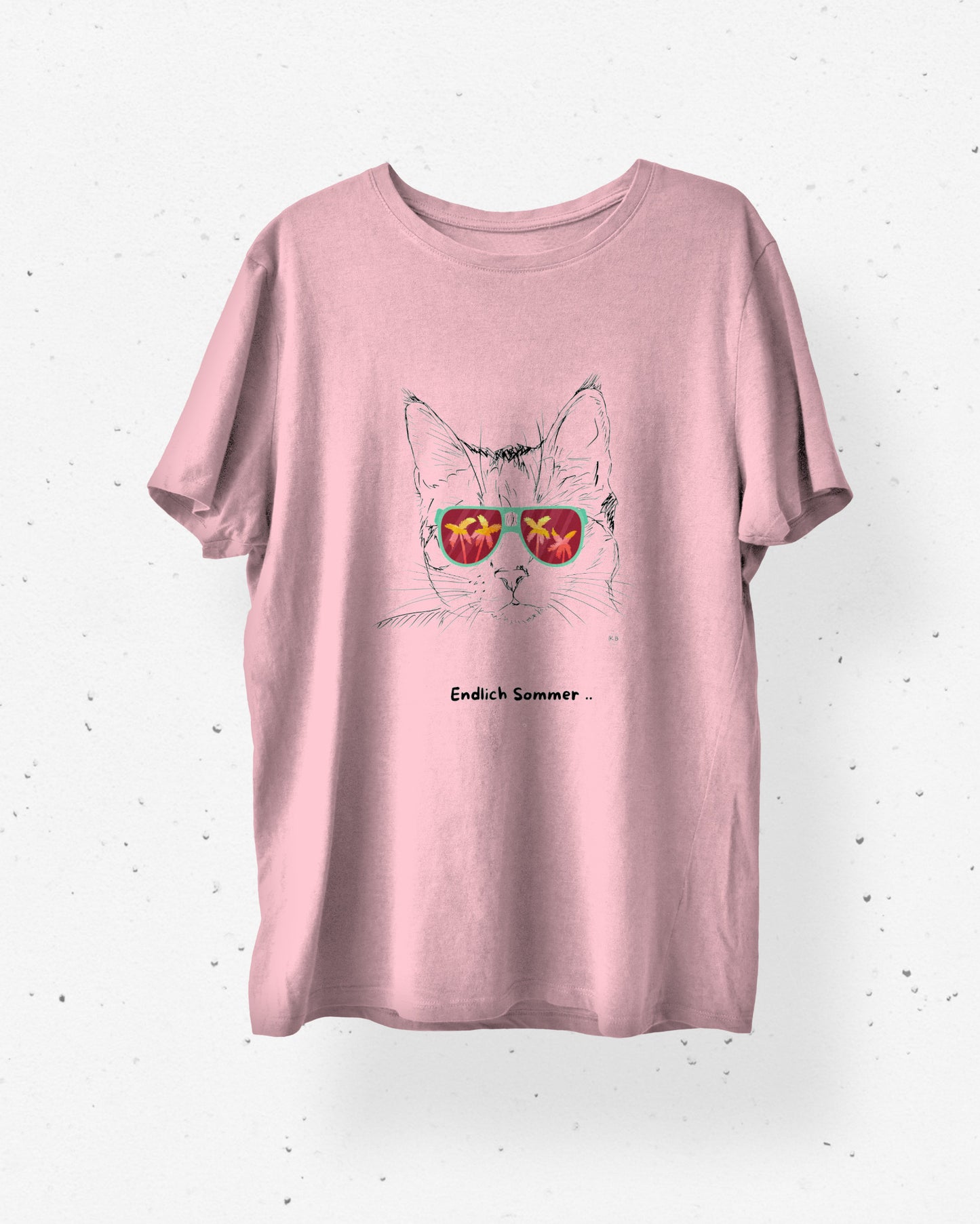 T-SHIRT | GREEN RETRO CAT