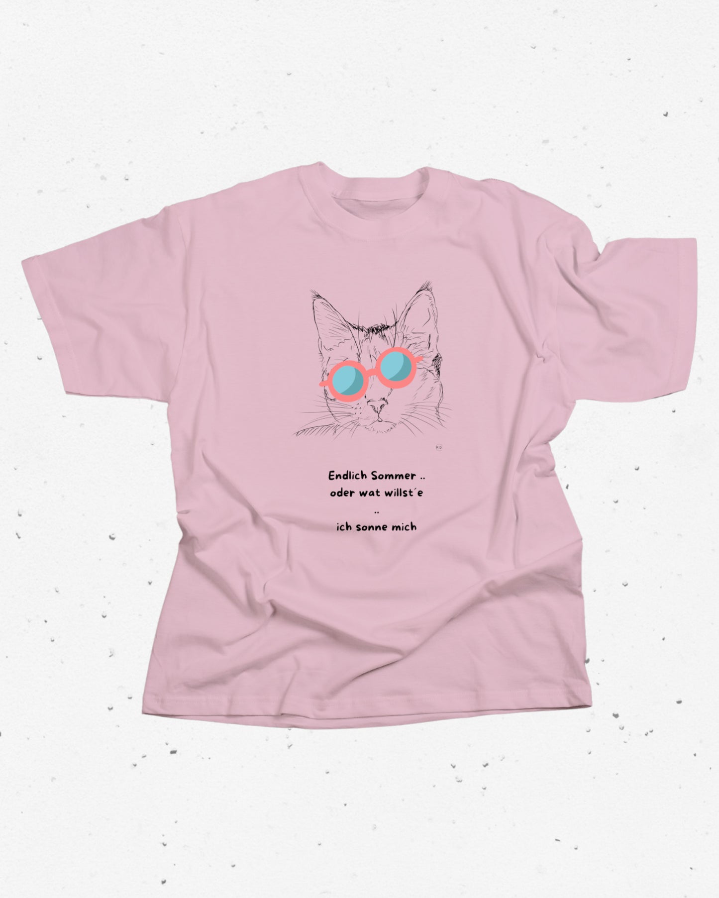 T-SHIRT | HIPPIE CAT - ROSA SOMMER